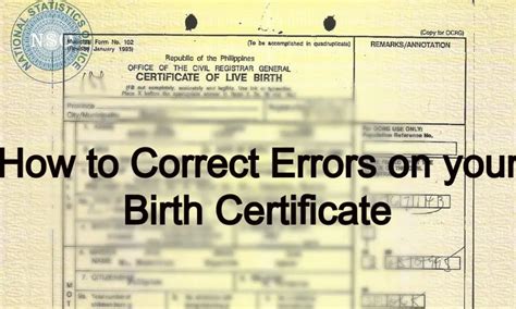 wrong birth year on birth certificate|How to Correct Errors in Your Birth Certificate without Going to Court.